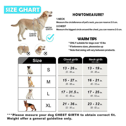 Adjustable Soft Padded No-Pull Dog Harness with Control Handle
