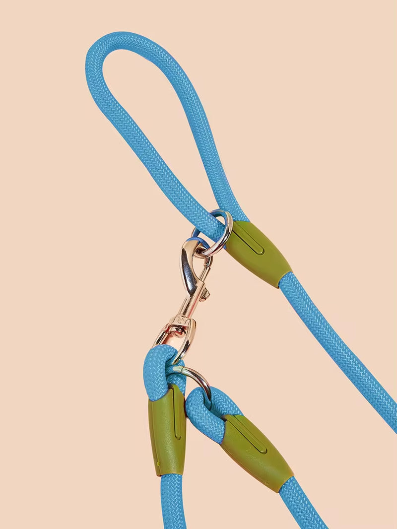 Reflective Nylon Dog Leashes - Hands-Free Traction Rope for Running and Walking Small to Large Dogs