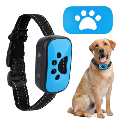 USB Rechargeable Ultrasonic Dog Training Collar with Anti-Barking Vibration Feature