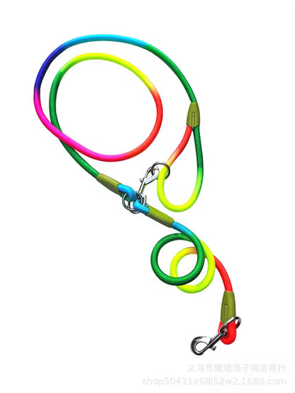Reflective Nylon Dog Leashes - Hands-Free Traction Rope for Running and Walking Small to Large Dogs