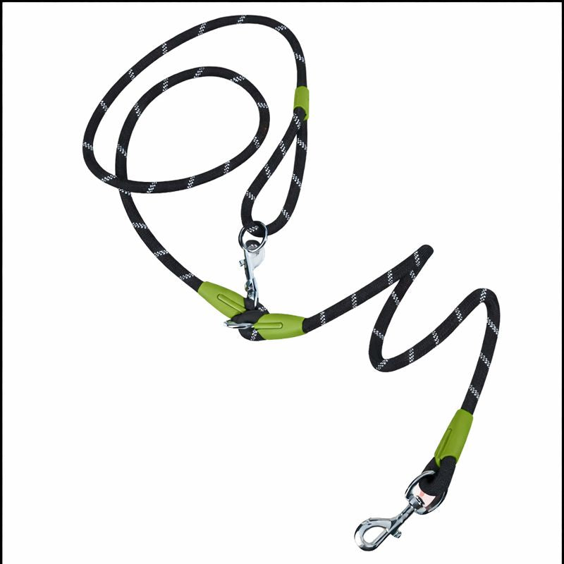 Reflective Hands-Free Nylon Dog Leash – Adjustable, Durable & Safe for Running and Walking
