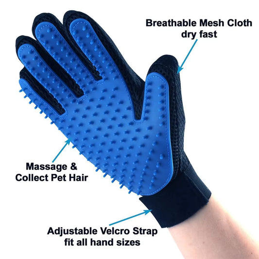Silicone Bath Brush and Grooming Glove