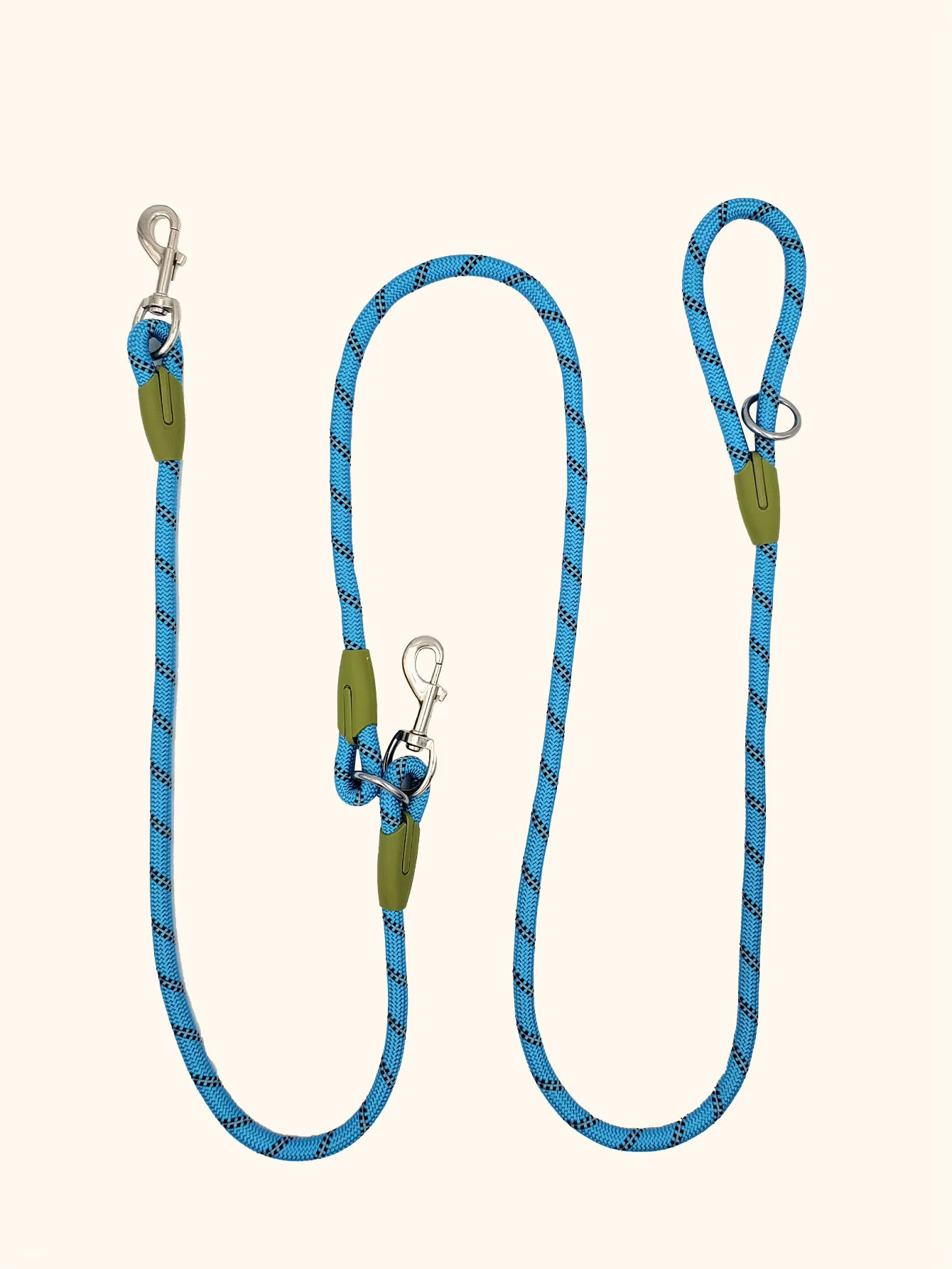 Reflective Hands-Free Nylon Dog Leash – Adjustable, Durable & Safe for Running and Walking