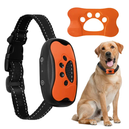 USB Rechargeable Ultrasonic Dog Training Collar with Anti-Barking Vibration Feature